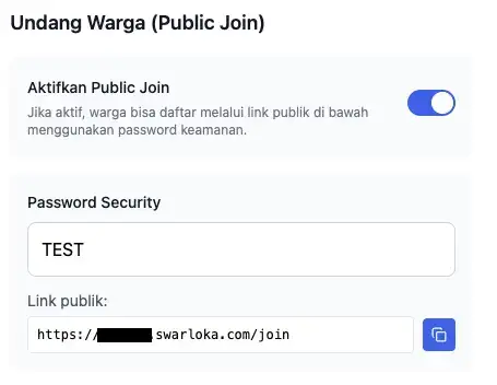 Fitur Invite Link