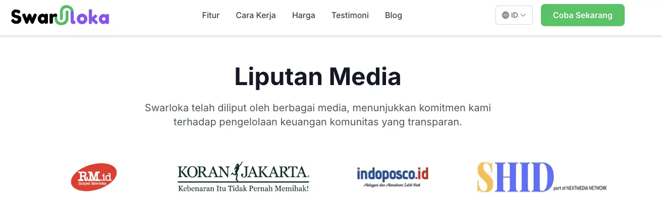Section Liputan Media