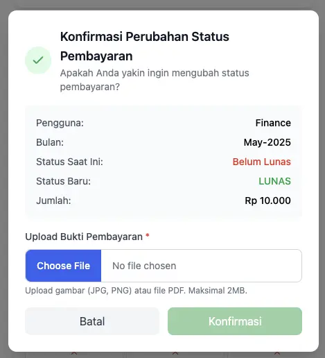 Manual Status Update