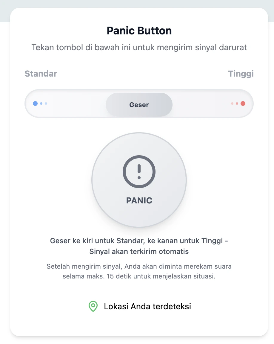 Panic Button Gesture